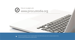 Desktop Screenshot of procustodia.org